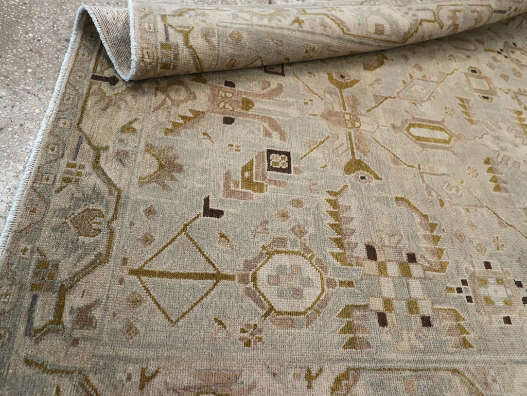 Vintage Persian Malayer Throw Rug, No.32042 - Gsblank