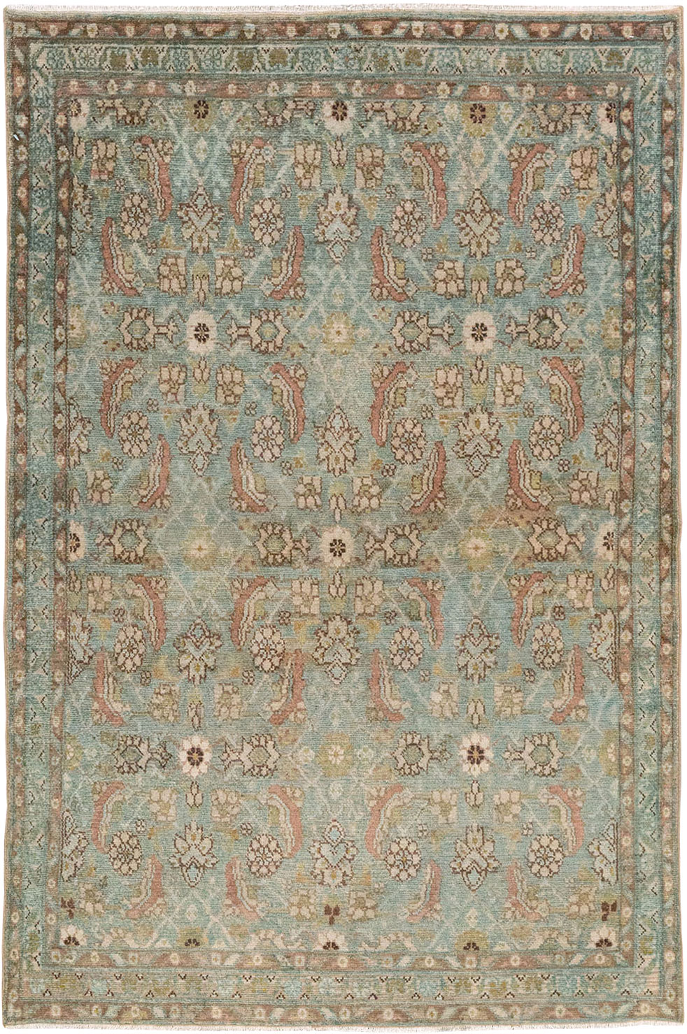 Vintage Persian Malayer Accent Rug, No.32044 - Gsblank