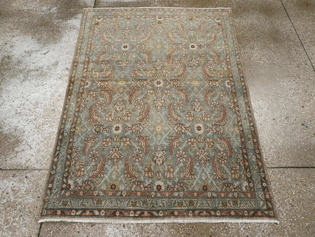 Vintage Persian Malayer Accent Rug, No.32044 - Gsblank