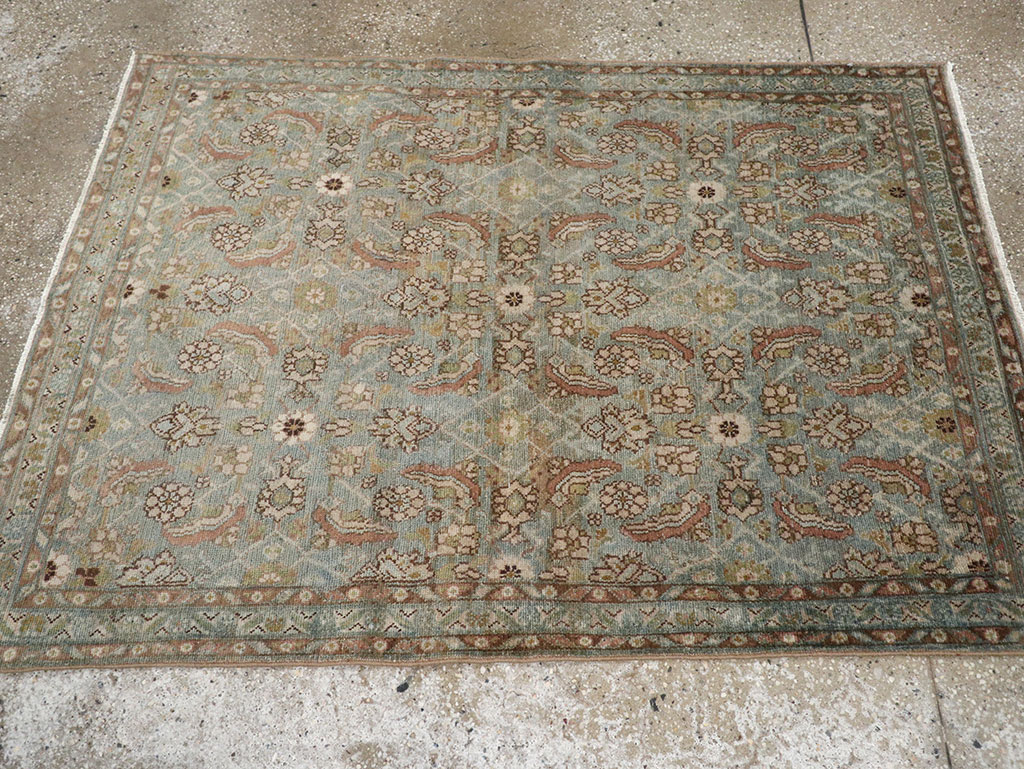Vintage Persian Malayer Accent Rug, No.32044 - Gsblank