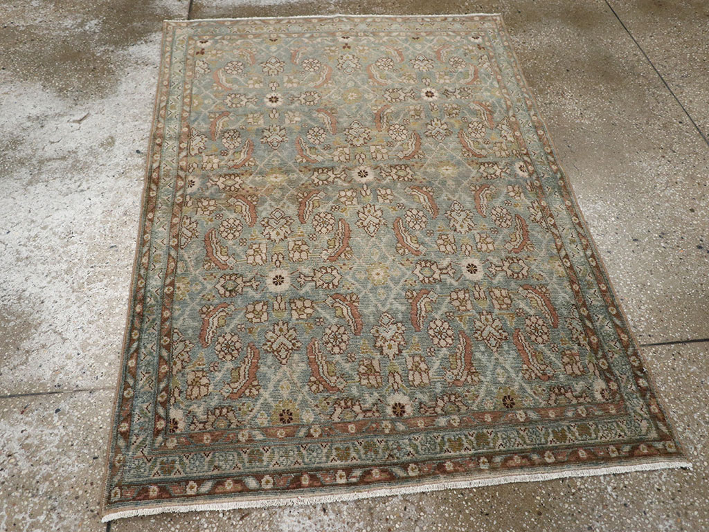 Vintage Persian Malayer Accent Rug, No.32044 - Gsblank
