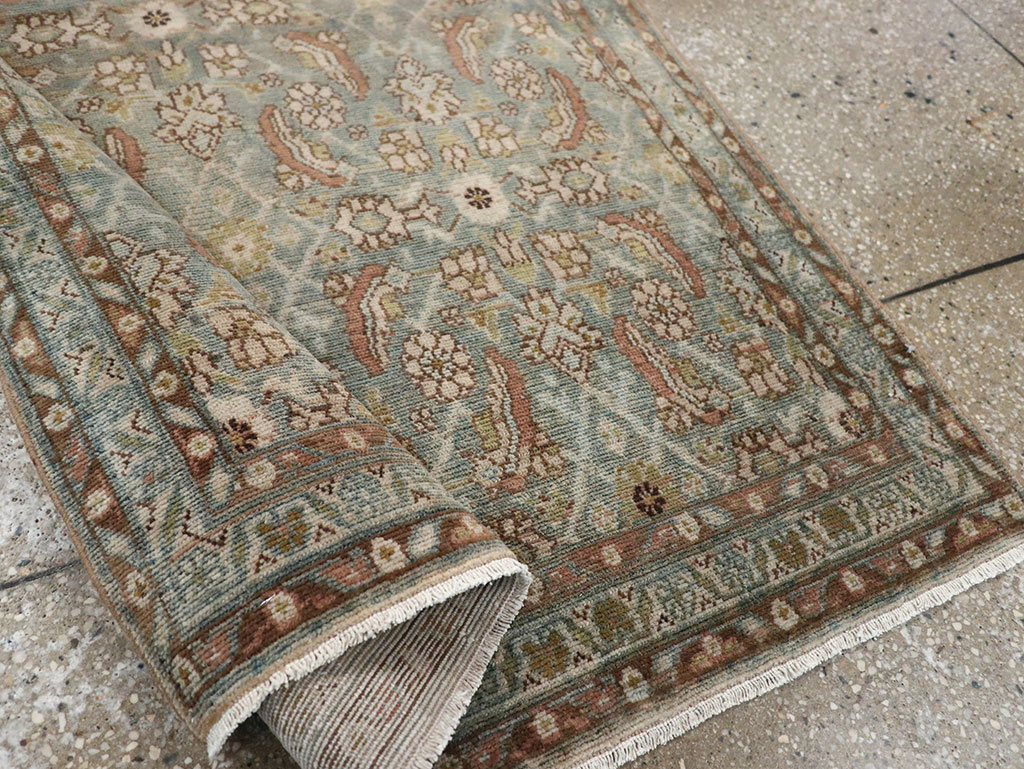 Vintage Persian Malayer Accent Rug, No.32044 - Gsblank
