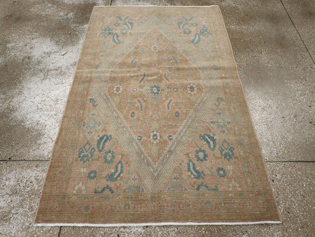 Vintage Persian Malayer Throw Rug, No.32047 - Gsblank
