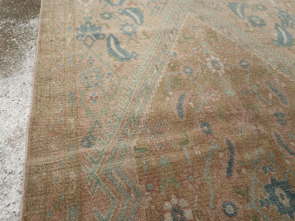 Vintage Persian Malayer Throw Rug, No.32047 - Gsblank