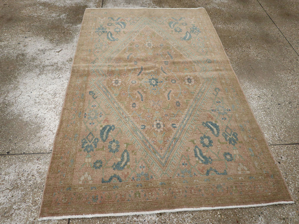 Vintage Persian Malayer Throw Rug, No.32047 - Gsblank