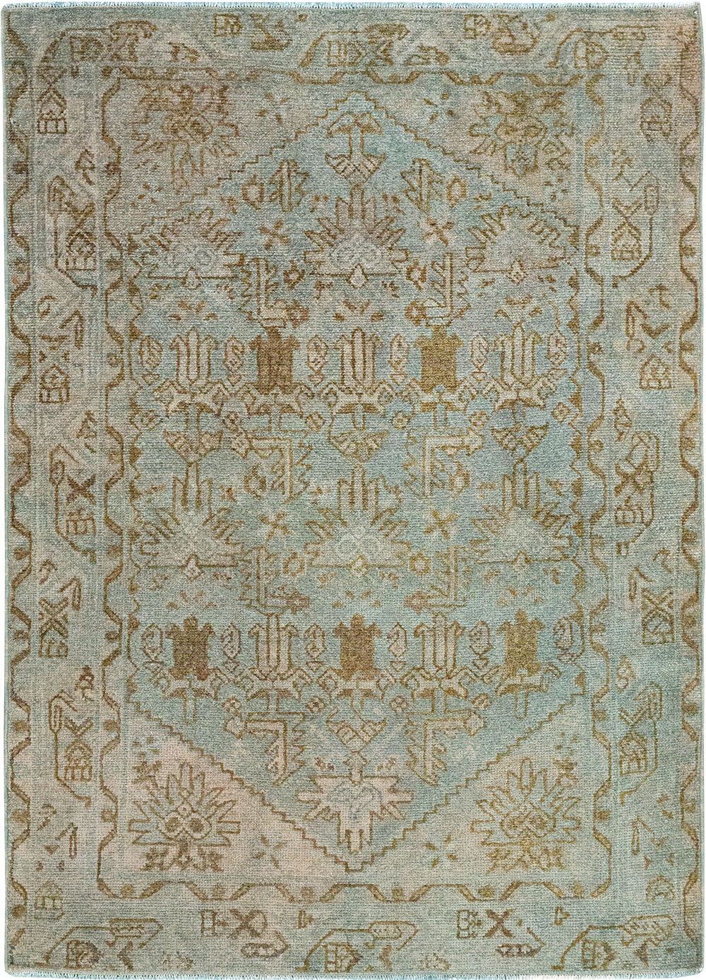 Vintage Persian Malayer Throw Rug, No.32048 - Gsblank