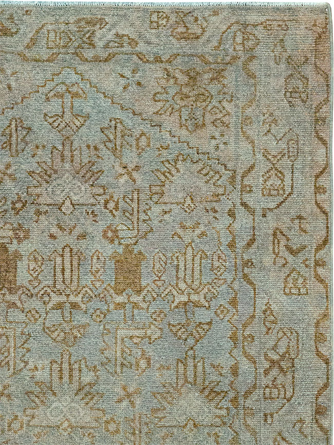 Vintage Persian Malayer Throw Rug, No.32048 - Gsblank