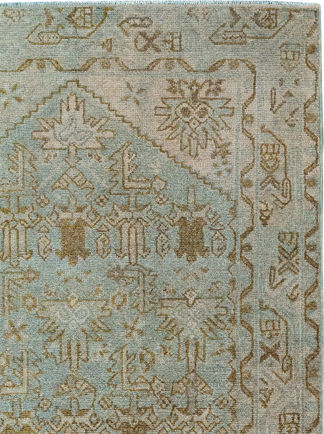 Vintage Persian Malayer Throw Rug, No.32048 - Gsblank