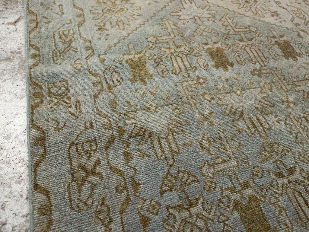 Vintage Persian Malayer Throw Rug, No.32048 - Gsblank