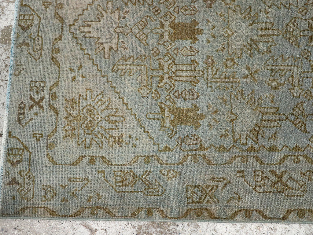Vintage Persian Malayer Throw Rug, No.32048 - Gsblank