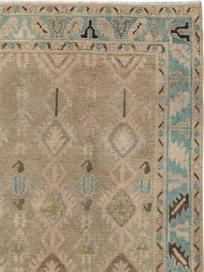 Vintage Persian Malayer Accent Rug, No.32050 - Gsblank