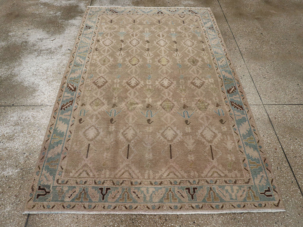 Vintage Persian Malayer Accent Rug, No.32050 - Gsblank