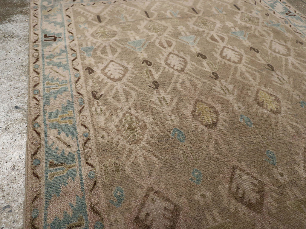 Vintage Persian Malayer Accent Rug, No.32050 - Gsblank