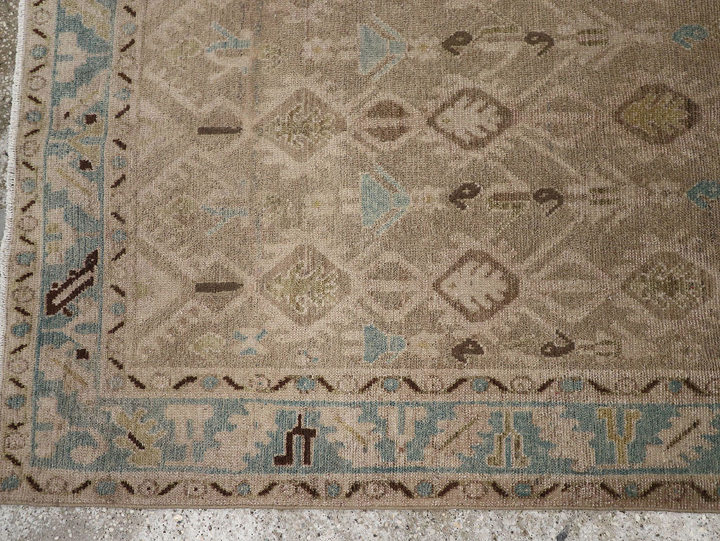 Vintage Persian Malayer Accent Rug, No.32050 - Gsblank