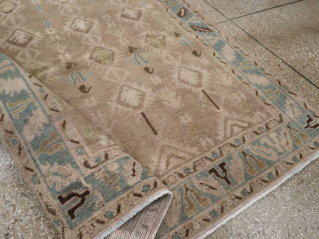 Vintage Persian Malayer Accent Rug, No.32050 - Gsblank