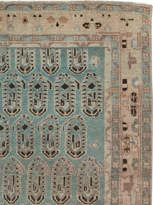Vintage Persian Malayer Throw Rug, No.32051 - Gsblank