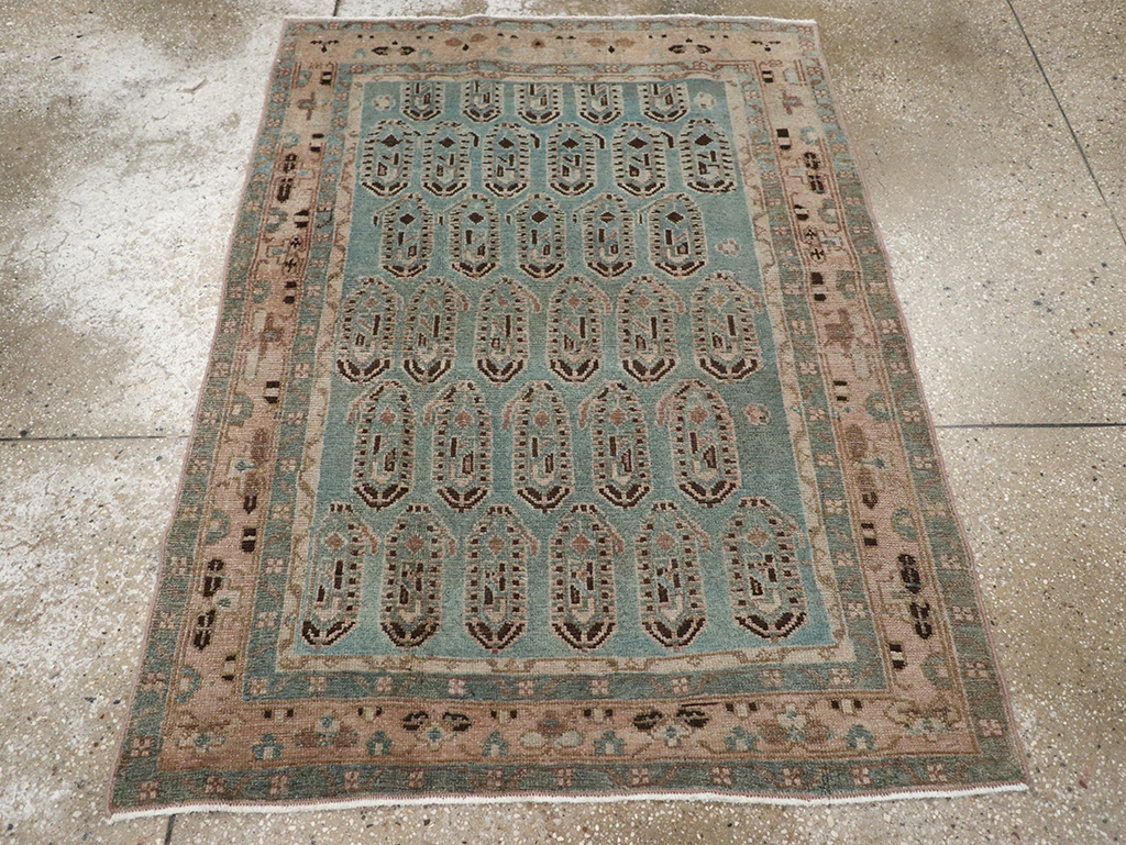 Vintage Persian Malayer Throw Rug, No.32051 - Gsblank