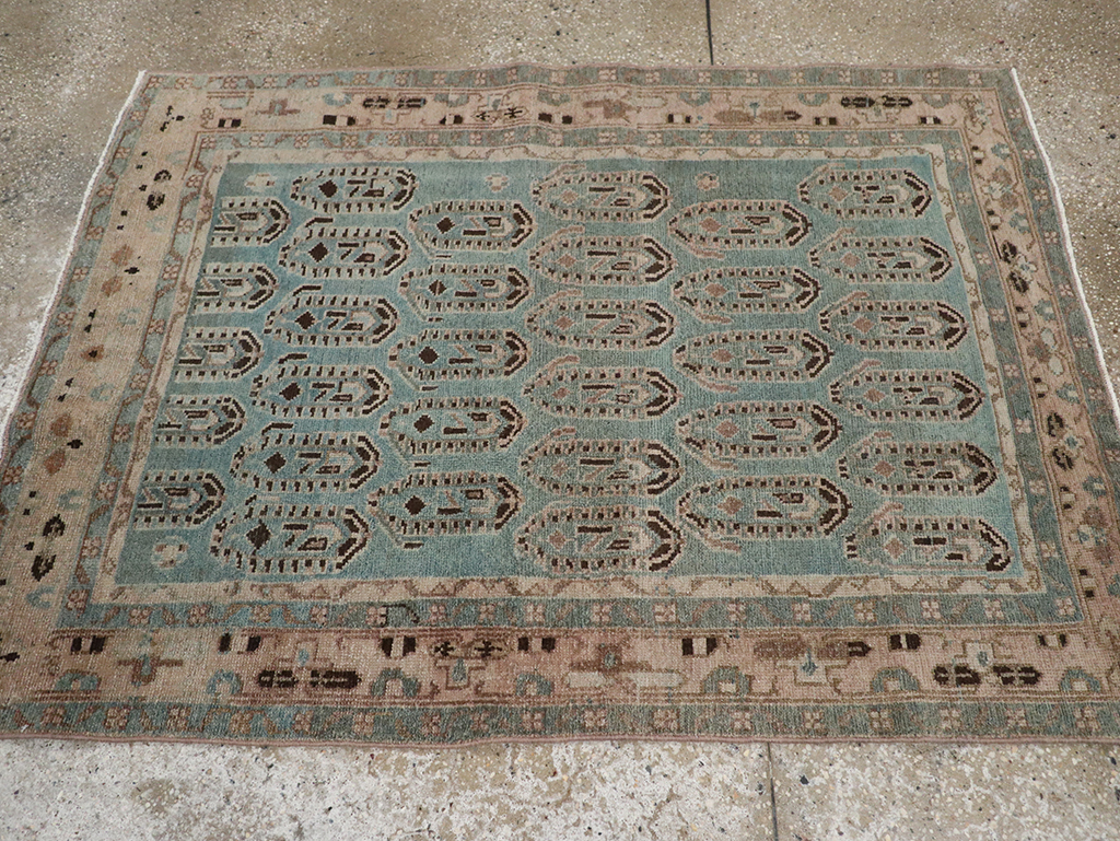 Vintage Persian Malayer Throw Rug, No.32051 - Gsblank