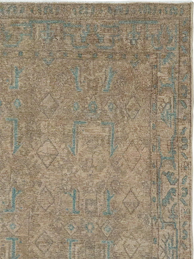 Vintage Persian Malayer Throw Rug, No.32052 - Gsblank