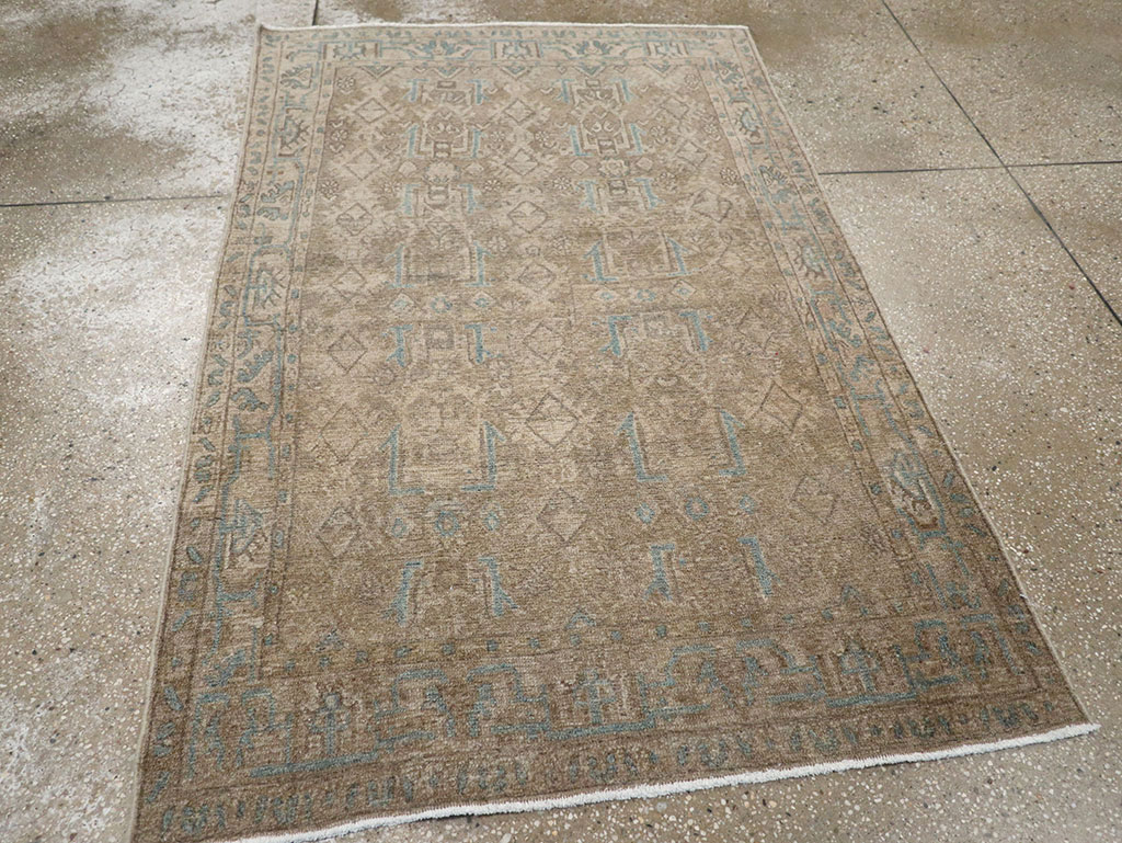 Vintage Persian Malayer Throw Rug, No.32052 - Gsblank