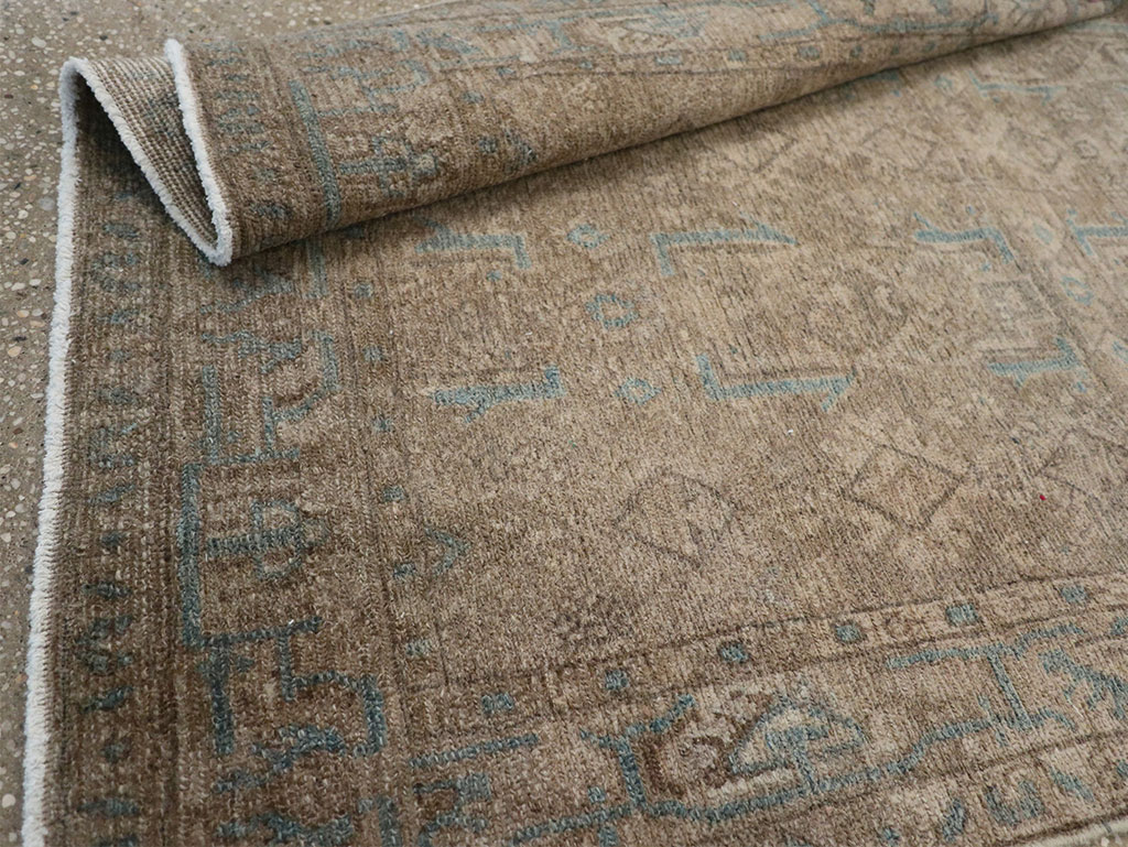 Vintage Persian Malayer Throw Rug, No.32052 - Gsblank