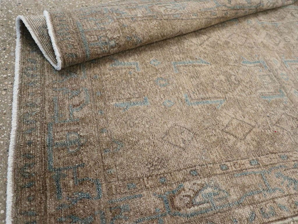 Vintage Persian Malayer Throw Rug, No.32052 - Gsblank