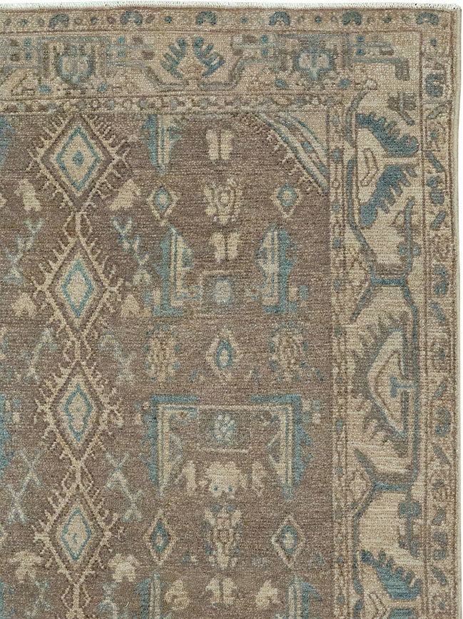 Vintage Persian Malayer Throw Rug, No.32053 - Gsblank