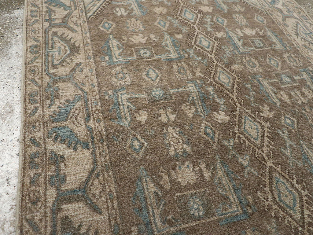 Vintage Persian Malayer Throw Rug, No.32053 - Gsblank