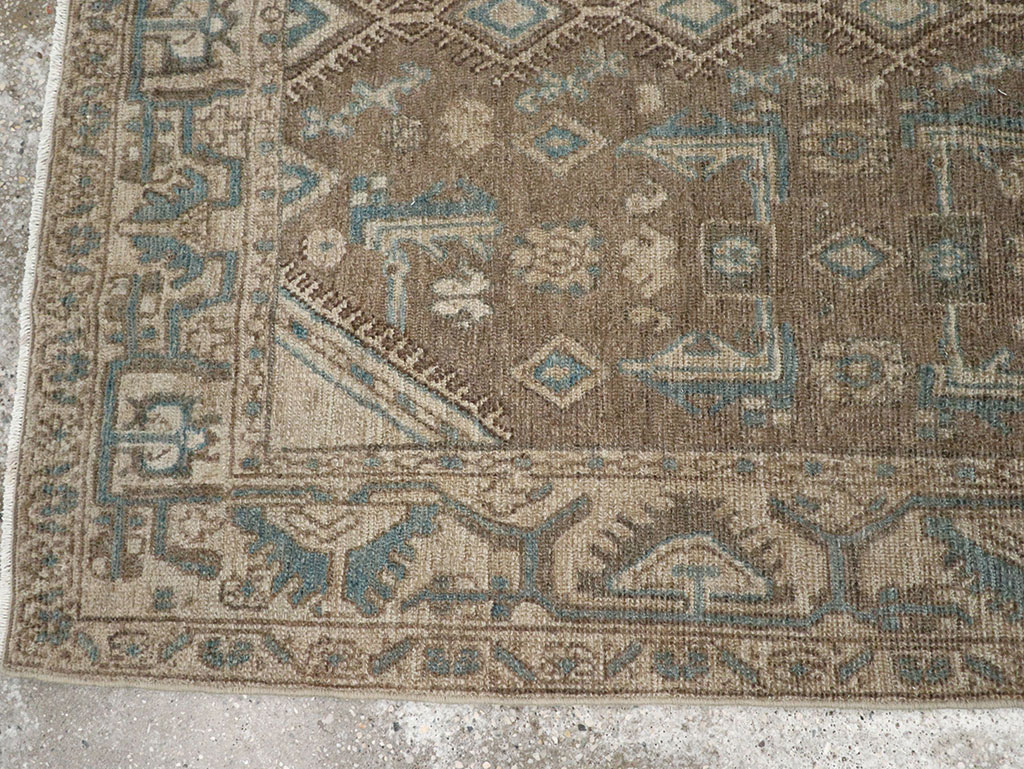 Vintage Persian Malayer Throw Rug, No.32053 - Gsblank