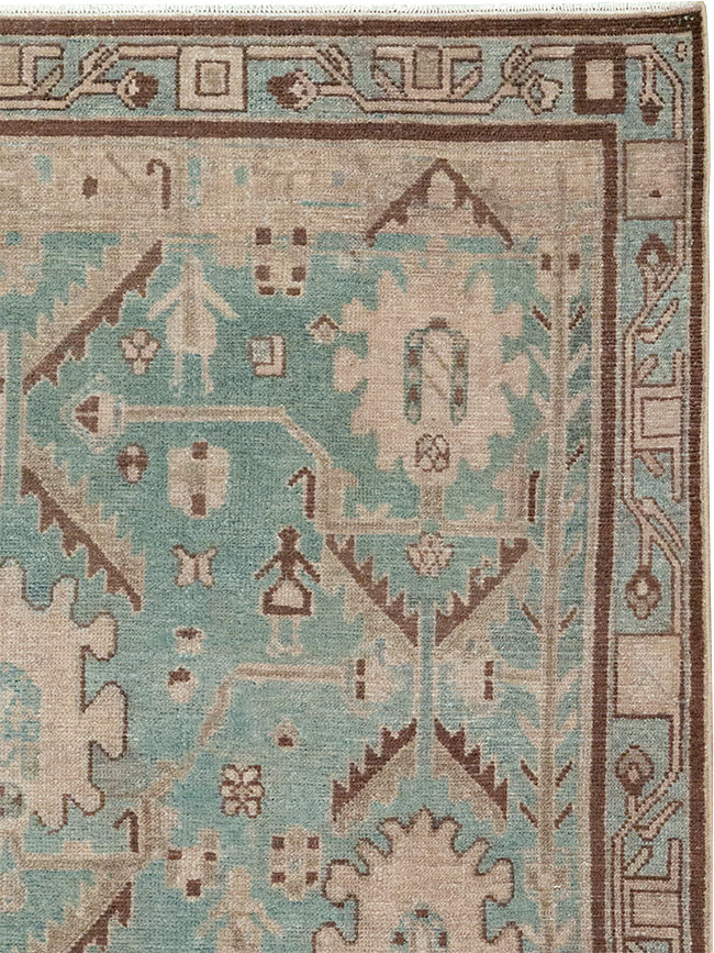 Vintage Persian Malayer Accent Rug, No.32054 - Gsblank