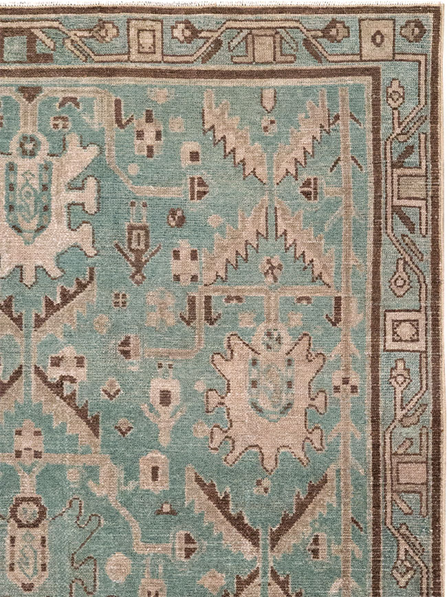 Vintage Persian Malayer Accent Rug, No.32054 - Gsblank