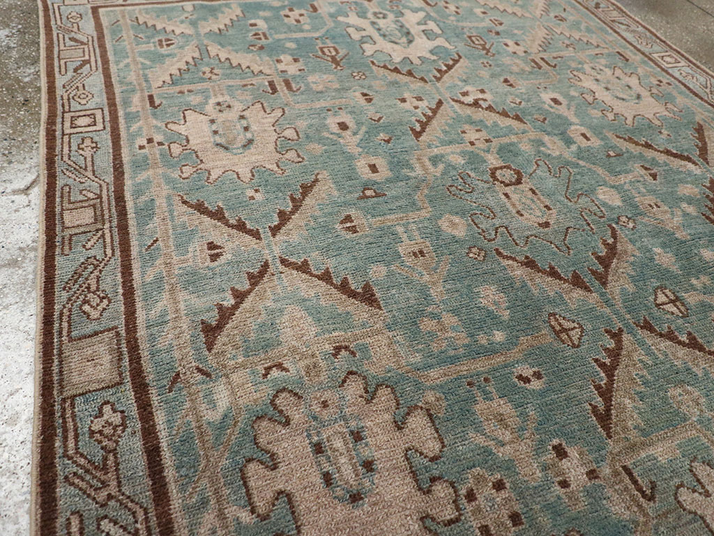 Vintage Persian Malayer Accent Rug, No.32054 - Gsblank