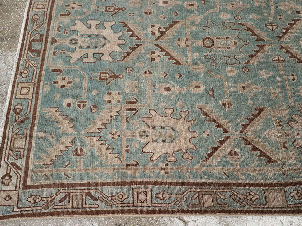 Vintage Persian Malayer Accent Rug, No.32054 - Gsblank