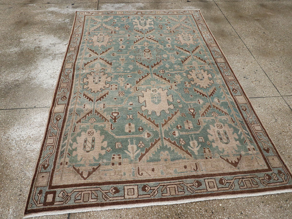 Vintage Persian Malayer Accent Rug, No.32054 - Gsblank