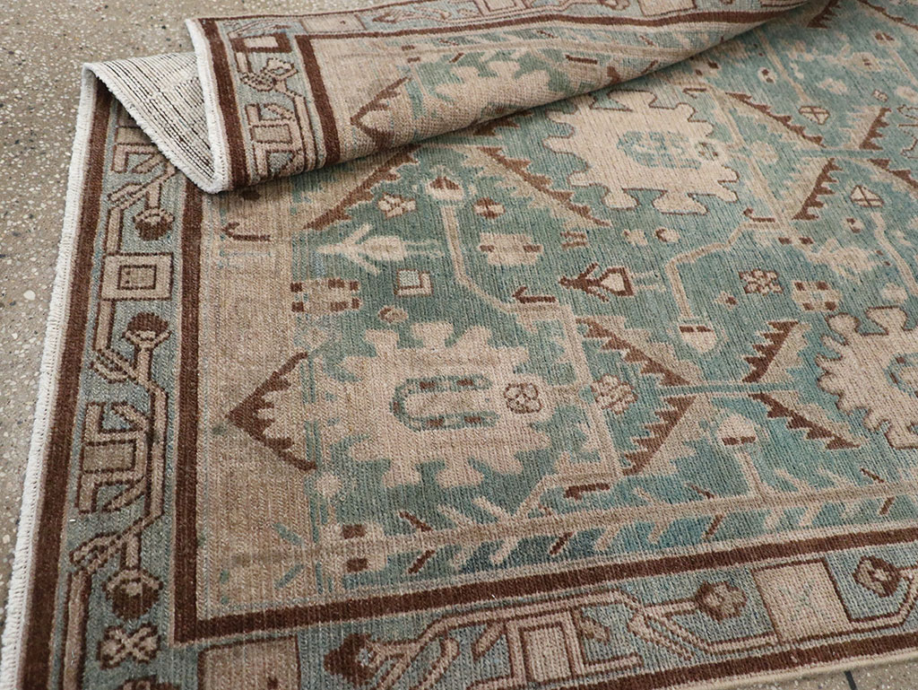 Vintage Persian Malayer Accent Rug, No.32054 - Gsblank