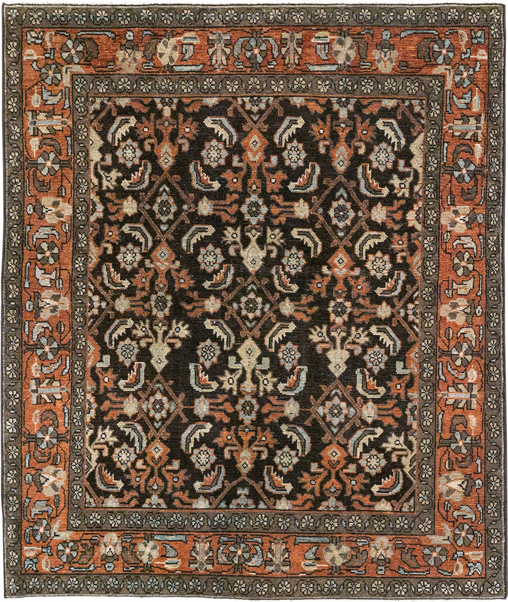 Antique Persian Malayer Accent Rug, No.32056 - Gsblank