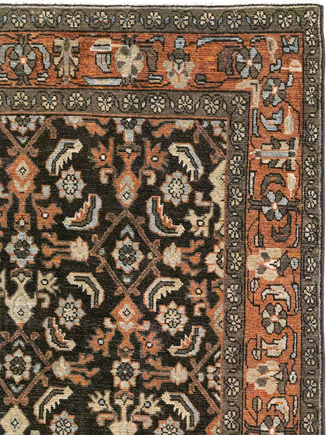 Antique Persian Malayer Accent Rug, No.32056 - Gsblank