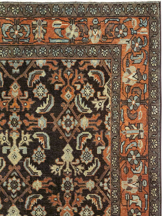 Antique Persian Malayer Accent Rug, No.32056 - Gsblank