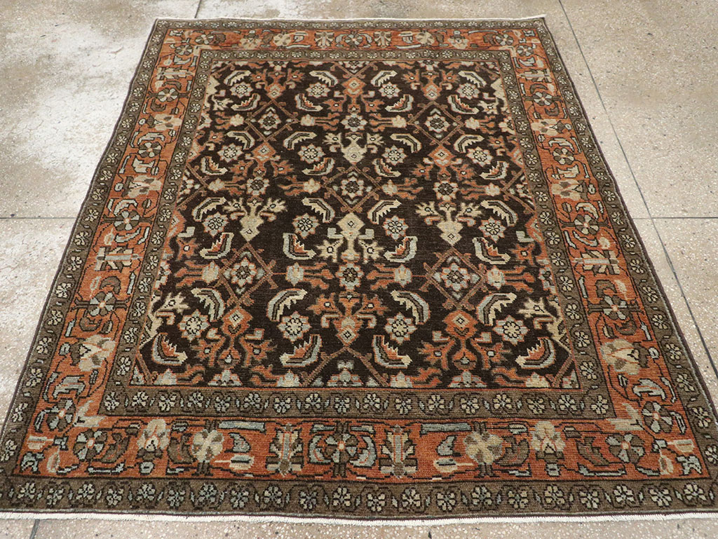 Antique Persian Malayer Accent Rug, No.32056 - Gsblank