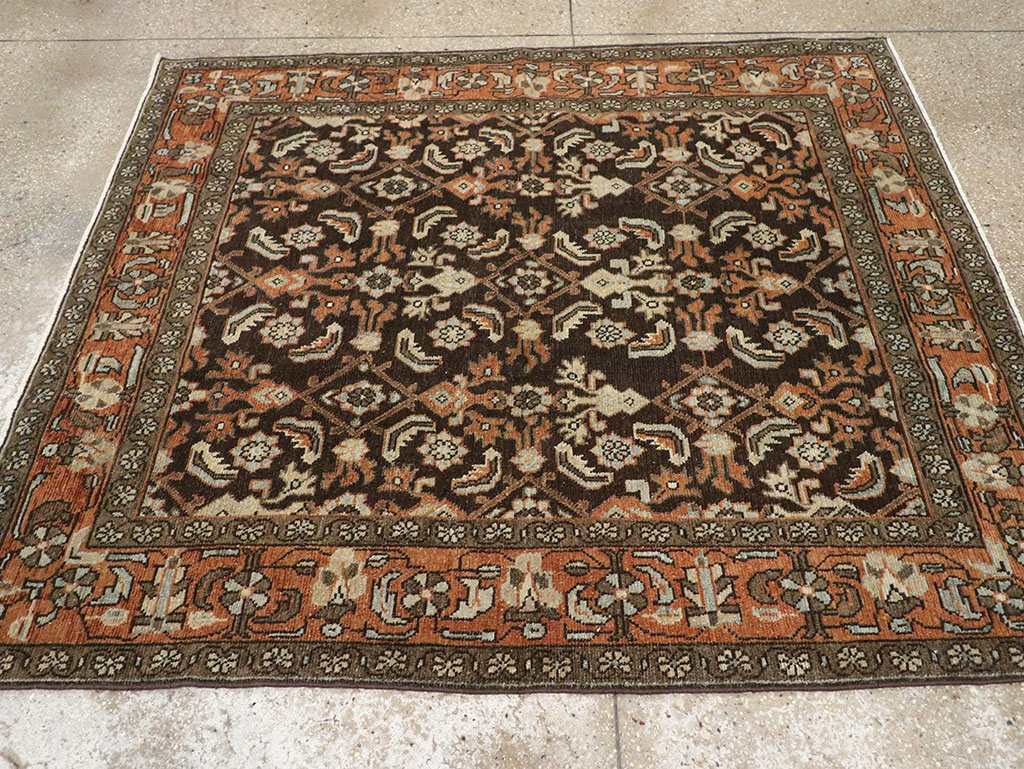 Antique Persian Malayer Accent Rug, No.32056 - Gsblank
