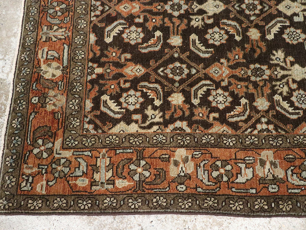Antique Persian Malayer Accent Rug, No.32056 - Gsblank