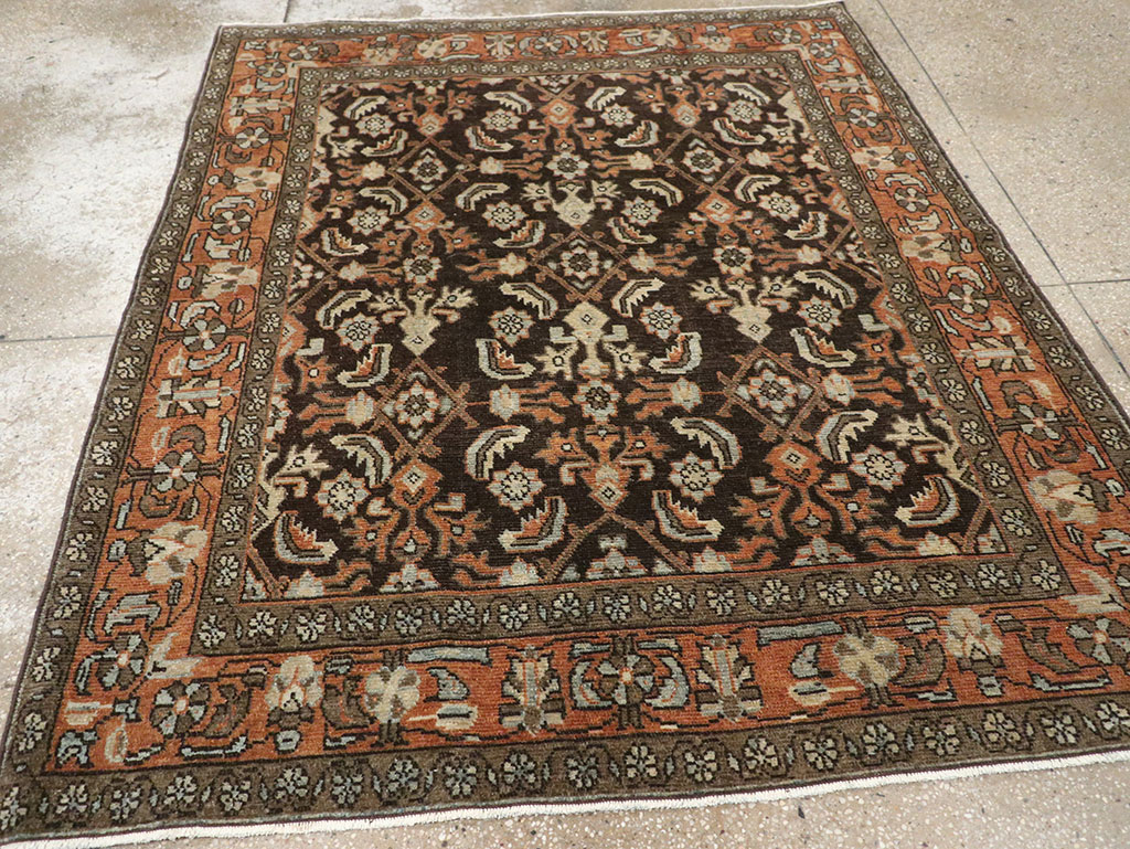 Antique Persian Malayer Accent Rug, No.32056 - Gsblank