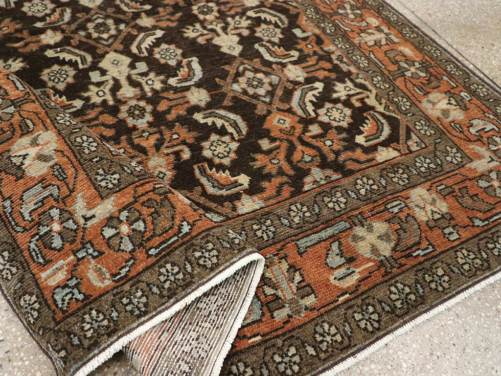 Antique Persian Malayer Accent Rug, No.32056 - Gsblank