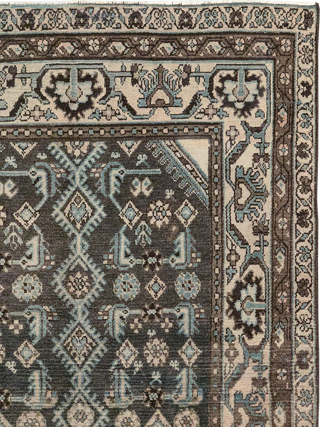 Vintage Persian Malayer Throw Rug, No.32060 - Gsblank