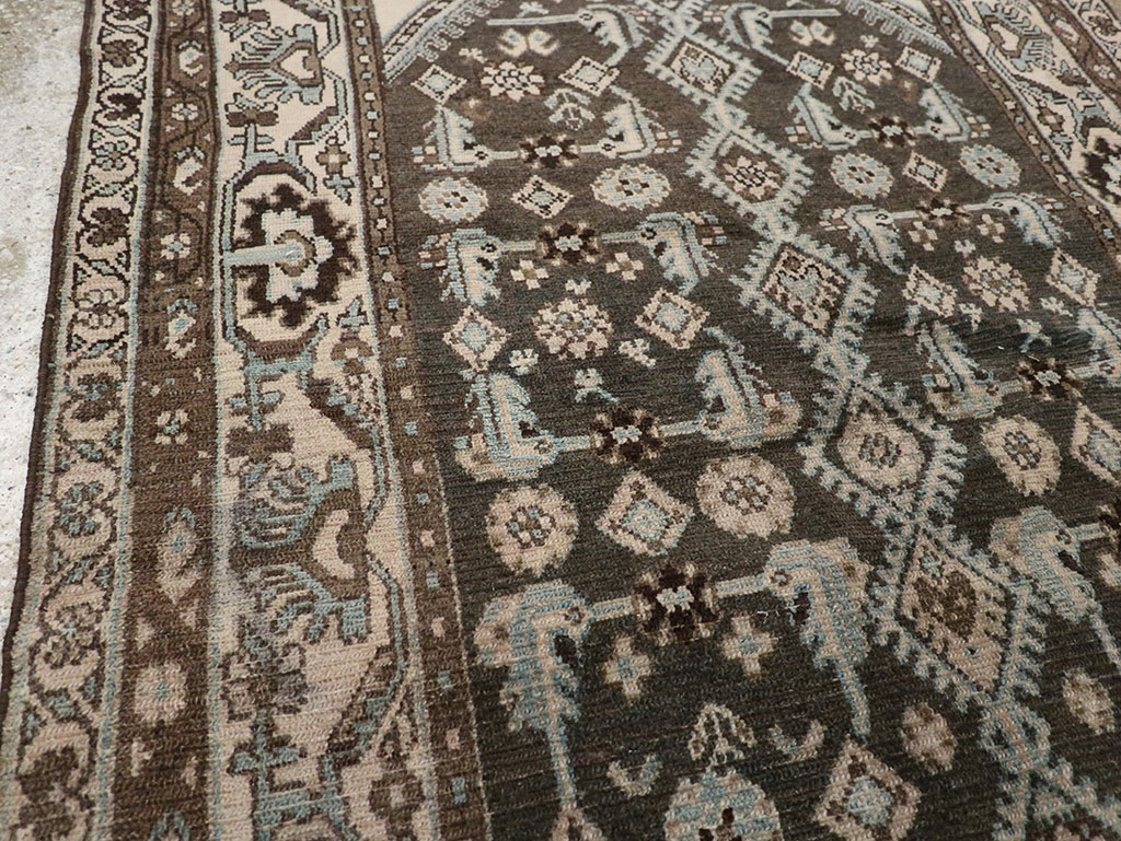 Vintage Persian Malayer Throw Rug, No.32060 - Gsblank