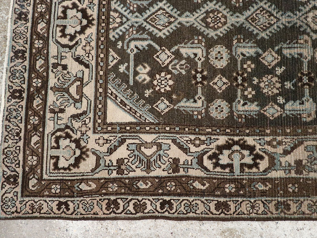 Vintage Persian Malayer Throw Rug, No.32060 - Gsblank