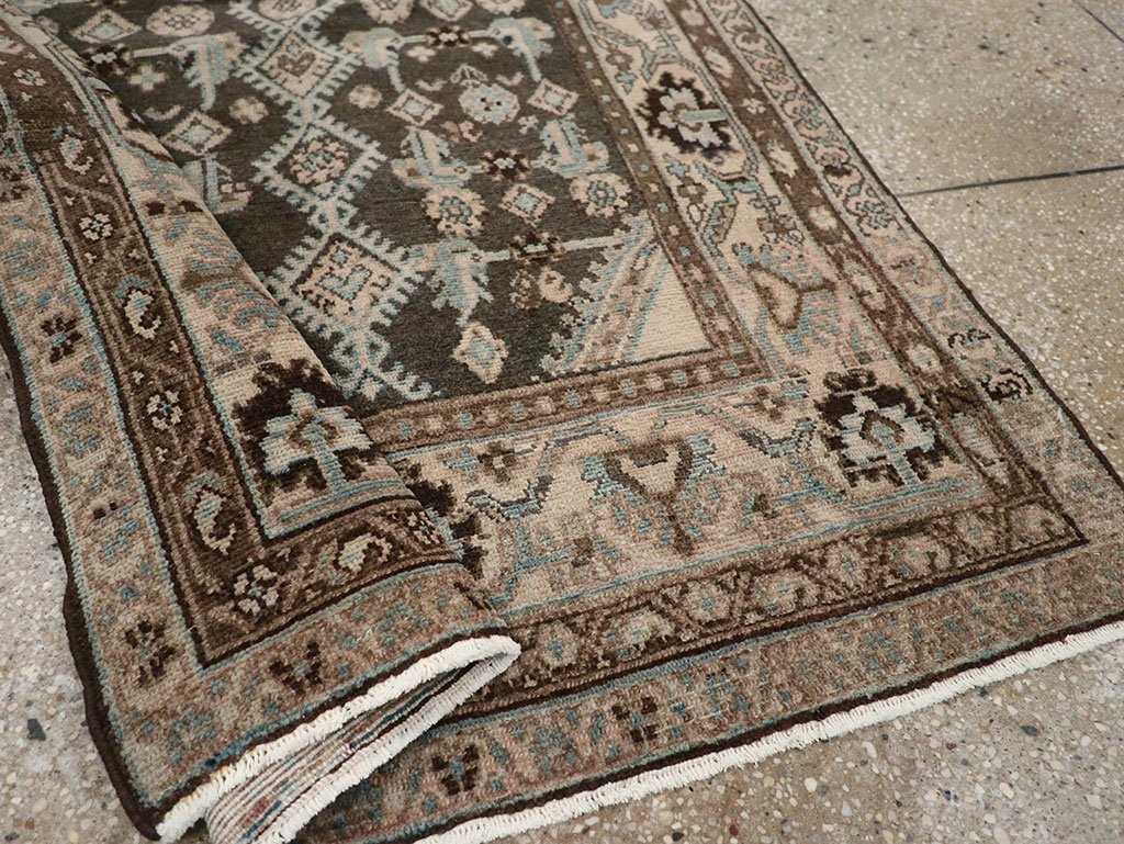 Vintage Persian Malayer Throw Rug, No.32060 - Gsblank