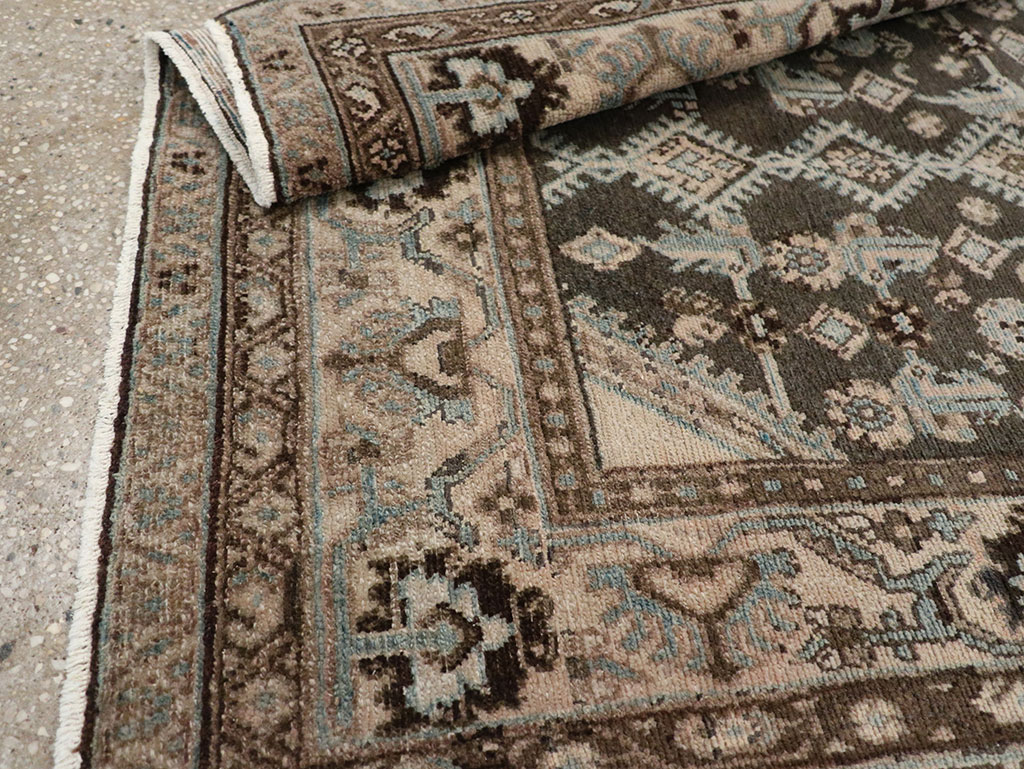 Vintage Persian Malayer Throw Rug, No.32060 - Gsblank