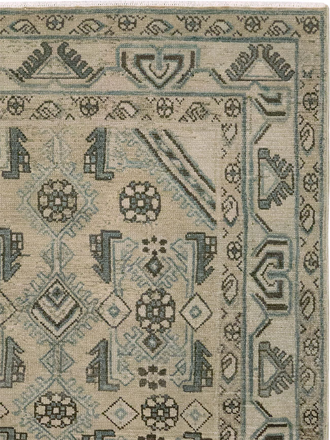 Vintage Persian Malayer Throw Rug (Pair: 1 of 2), No.32061 - Gsblank