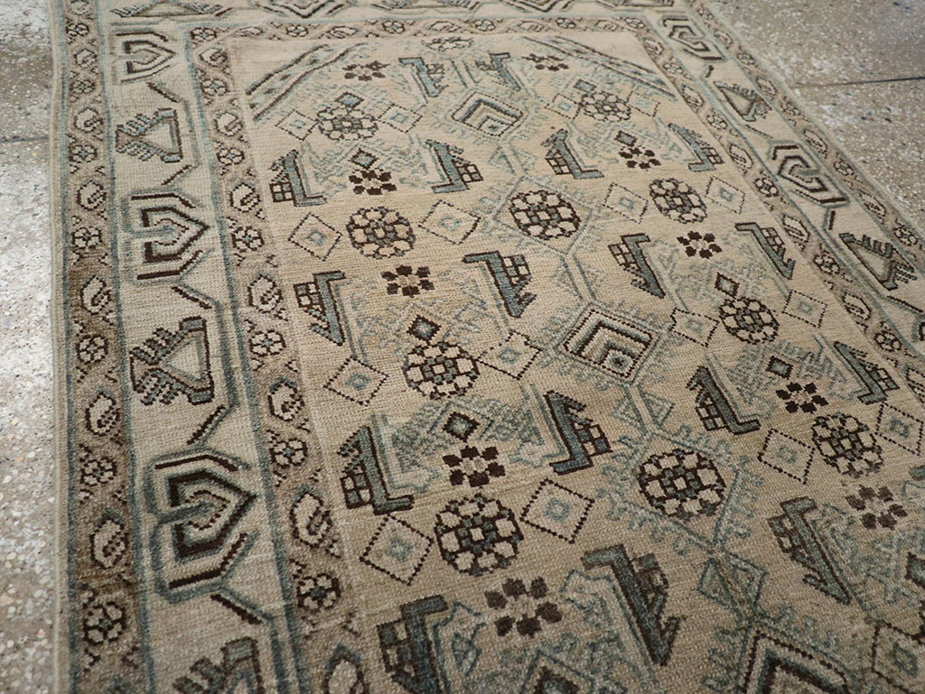 Vintage Persian Malayer Throw Rug (Pair: 1 of 2), No.32061 - Gsblank